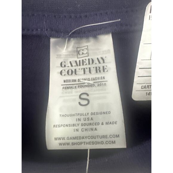 Cowboys NFL Game day Couture over sized sequins long sleeve   SzS - Picture 3 of 7